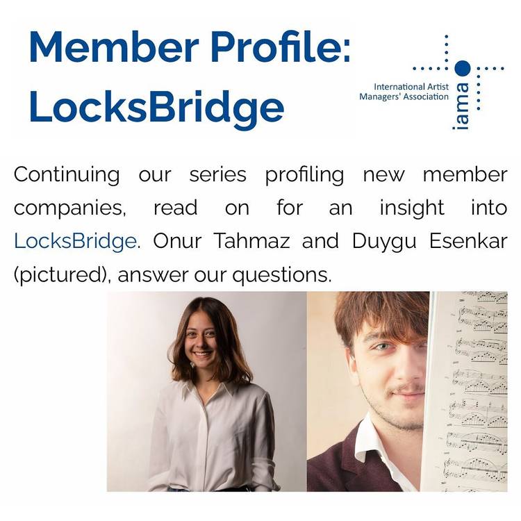 LocksBridge Artist Management is proud to be featured in the International Artist Managers’ Association’s (IAMA) Member Profile series. As the…